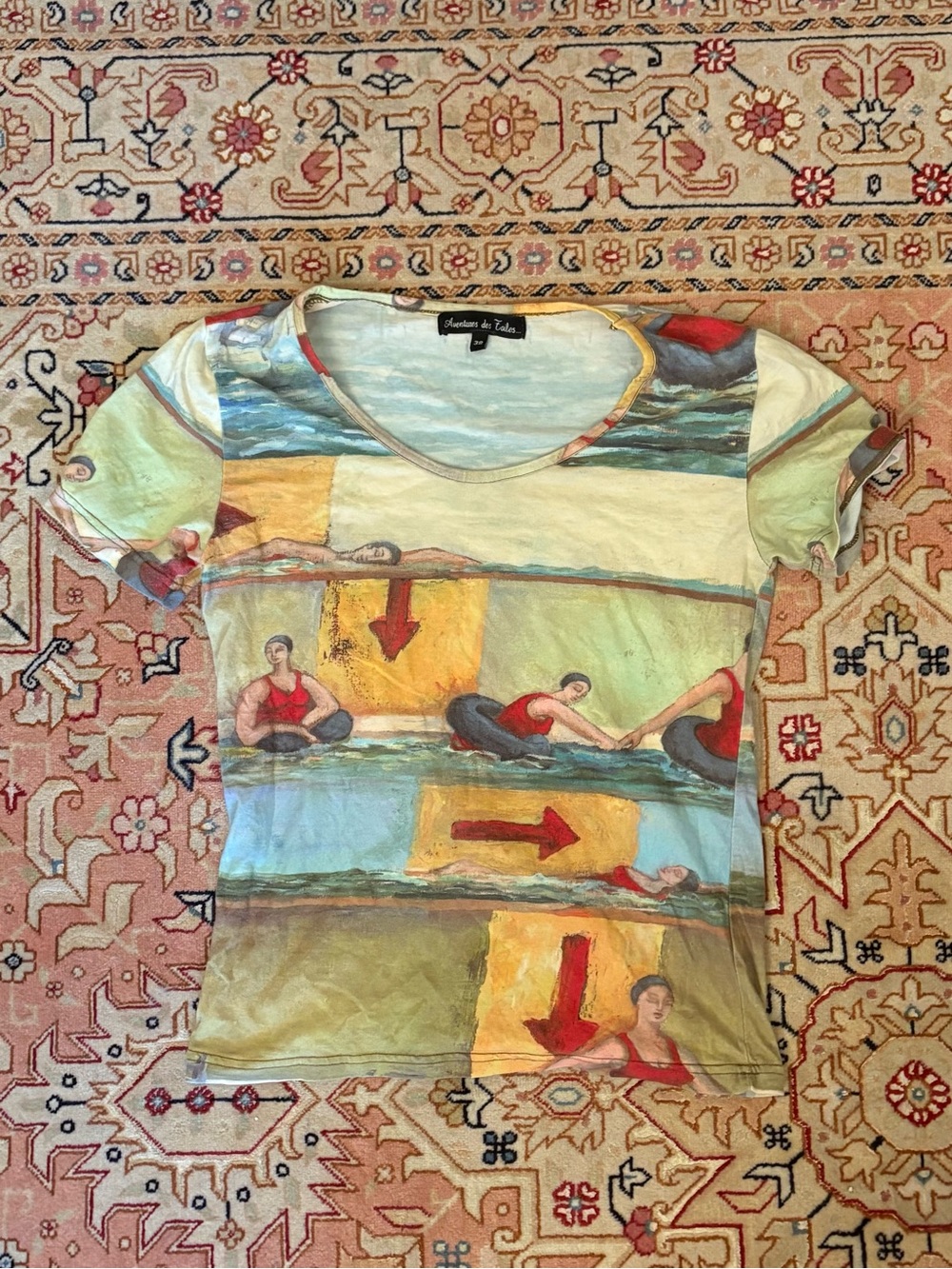 Vintage French 90s printed tee